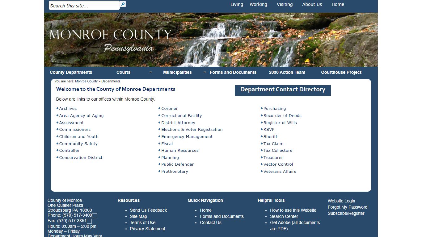 Monroe County | County Departments